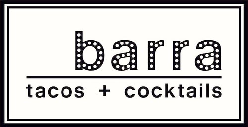 barra logo in black letters and white background